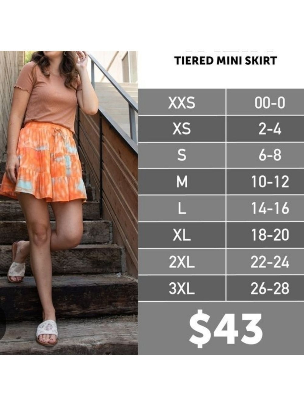 BNWT Lularoe Talia tiered mini skirt! - Picture 5 of 5